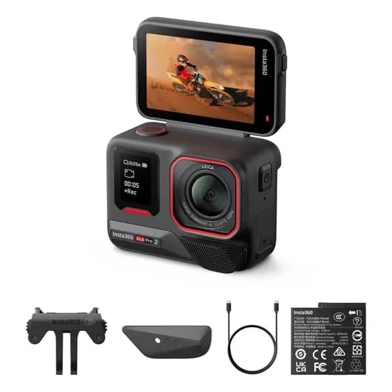Câmera de Ação INSTA360 Acepro 2 Cinsbbga - 50MP - 8K - À Prova D'Água - Preto