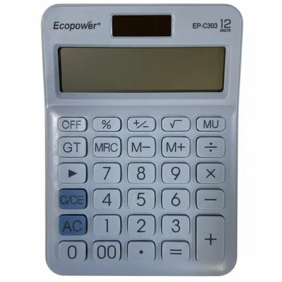 Calculadora Ecopower EP-C303 12 Digitos - Lila