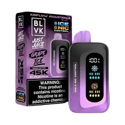 Vaper Descartavel BLVK Just Juice Grape Ice 45000 Puffs