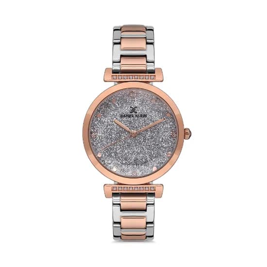 Relógio Analógico Feminino Daniel Klein Premium DK.1.12536-4 - Prata/Rosa Ouro