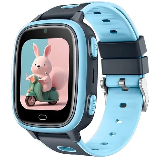 Relogio Smartwatch Inteligente para Crianças Blulory U86DD Kids / 4G / Sim Card / Sos Alarma / Chamada de Video / GPS / Microfone / Camera / 64MB + 128MB / 1.5" / 7 Juegos Incluidos - Azul