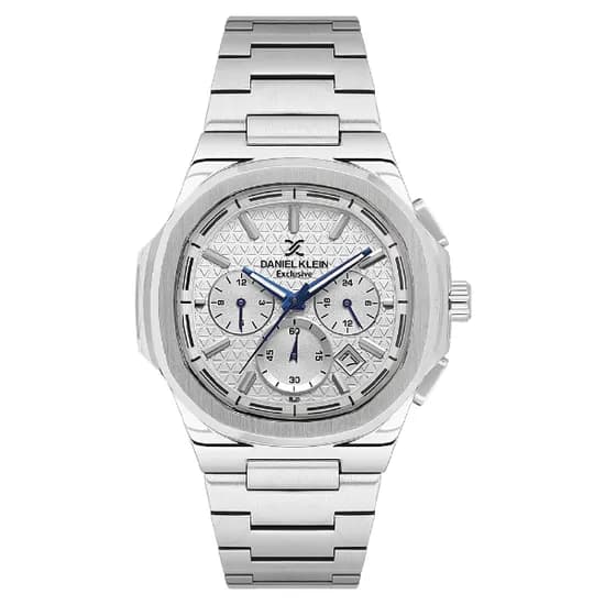 Relogio Analógico Masculino Daniel Klein DK.1.14082-1 Exclusive Gents / Pulseira de Aço Inoxidável - Prata