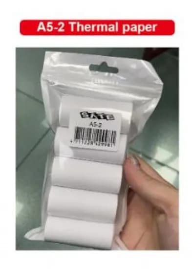 Papel Termico A5-2 5 Rolos Satellite p/Mini Imp.