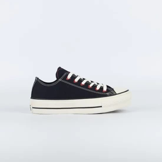 Calzado Converse Lift Ox Chucks In Love Negro Rojo