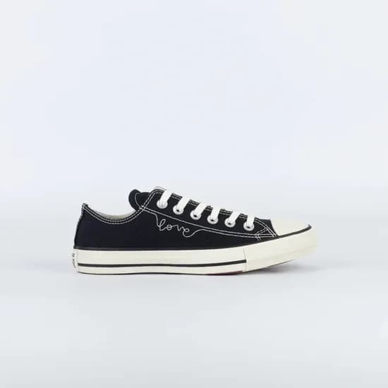 Calzado Converse Chucks In Love Bajo Negro Beige