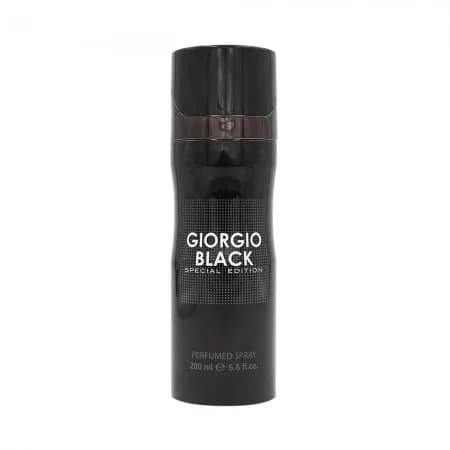 Spray Corporal Perfumado Fragrance World Giorgio Black Masculino 200ML