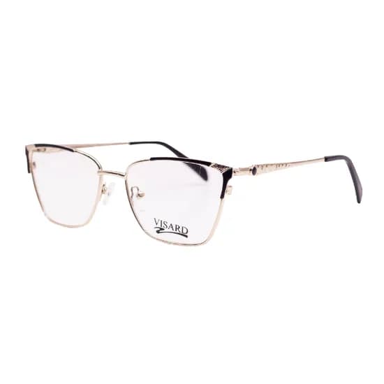 Armação para Óculos de Grau RX Visard FK1121 54-16-138 C1 - Preto/Dourado
