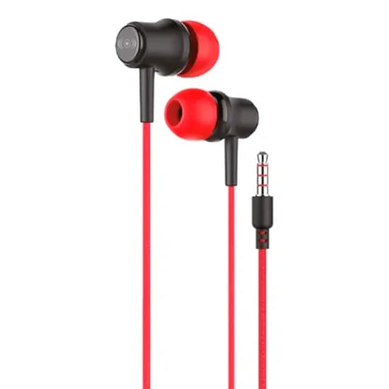 Fone de Ouvido com Fio Stereo Earphone T130 / 3.5MM - Vermelho