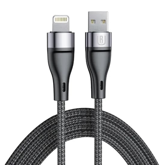 Cabo Ur U-10 / USB-A - Lightning / 27W / 1 Metro - Nylon Preto