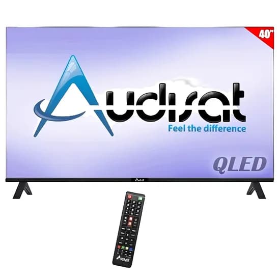 Televisão Smart LED Audisat AD-40Q 40" Qled FHD Wifi - Preto