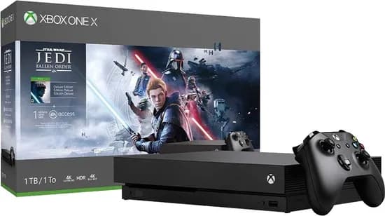Console Xbox One X 1TB + Jogo Star Wars Jedi - Preto
