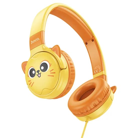 Fone de Ouvido Hoco W61 Kids 3.5MM - Yellow