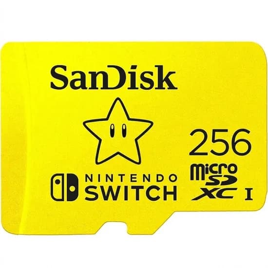 Cartão de Memória Micro SD Sandisk para Nintendo Switch 2 256GB
