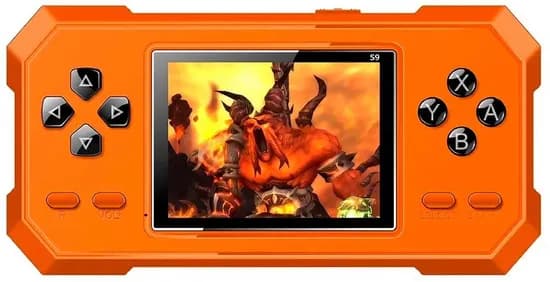 Console de Controle Gamebox S9 com 520 Jogos - Laranja