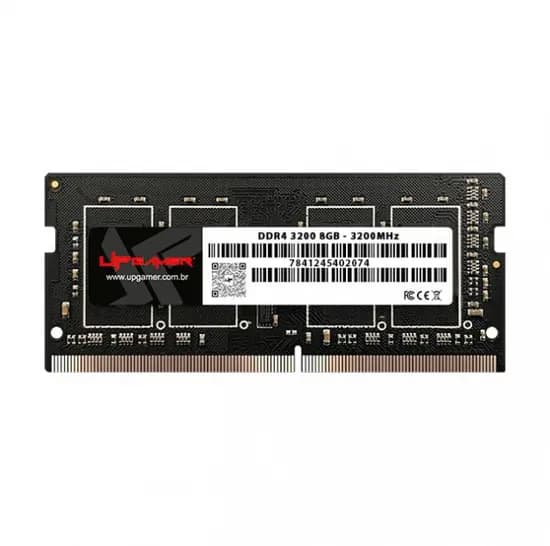 Memória para Notebook Up Gamer UP3200, DDR4 8GB (1X8GB), 3200MHZ, So-DIMM, Preto