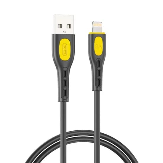 Cabo Xo NB280 Lightning/USB-A 3A/1M - Preto