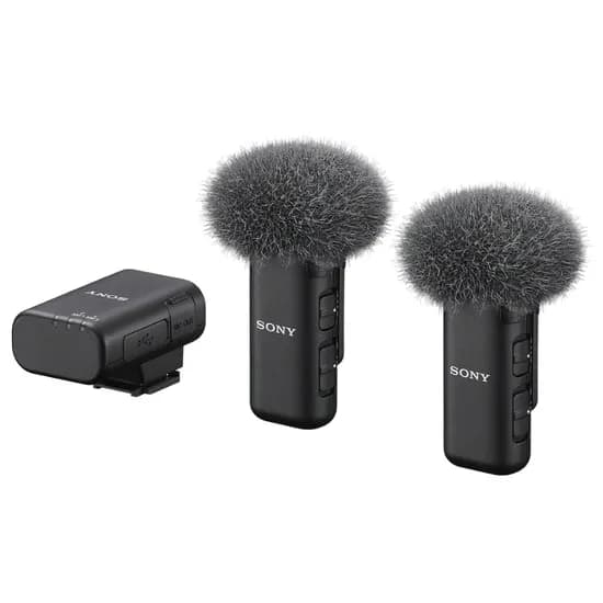 Microfone Sony ECM-W3 Duplo c/Zapata de Interface