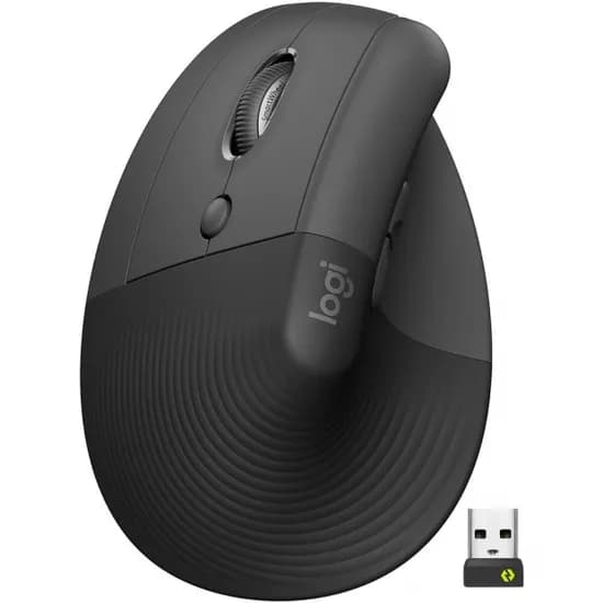Mouse Logitech Lift Left Vertical Ergonomico Graph 910-006467 Graphite|