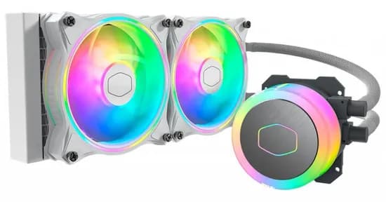 Cooler Cpu Coolermaster Liquid ML240 Illusion Branco