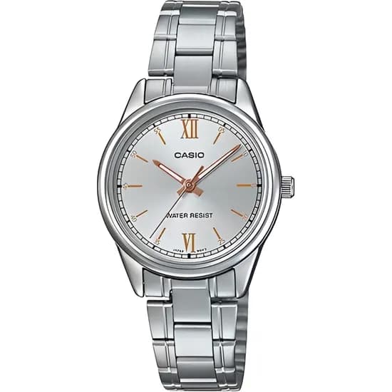 Relógio Casio LTP-V005D-7B2UDF Analógico Feminino - Prata/Branco