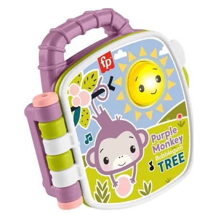 Fisher Price Purple Monkey Bubblegum Tree Story Book 3414