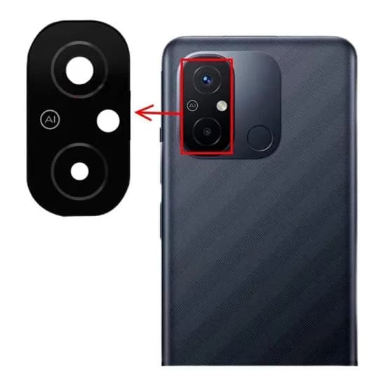 Lente Camara Xiaomi Redmi 12C(Vidrio)