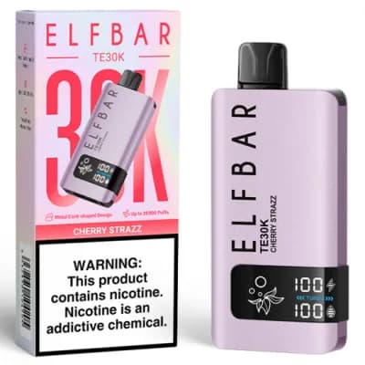 Vaper Descartavel Elfbar TE30K Cherry Strazz 30000 Puffs