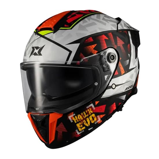 Capacete Axxis Hawk SV Sketchbook B2 - Articulado - Tamanho L - com Óculos Interno - Matt