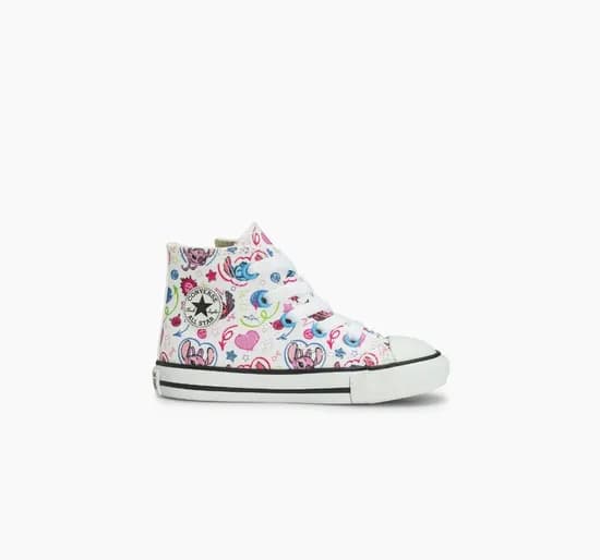 Calzado Converse X Disney Stitch Infantil Blanco