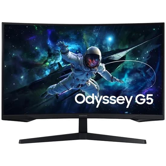 Monitor Gamer Curvo Samsung Odyssey G5 S32CG552EN de 32" WQHD 16:9 144HZ 1 MS MPRT com Displayport/HDMI