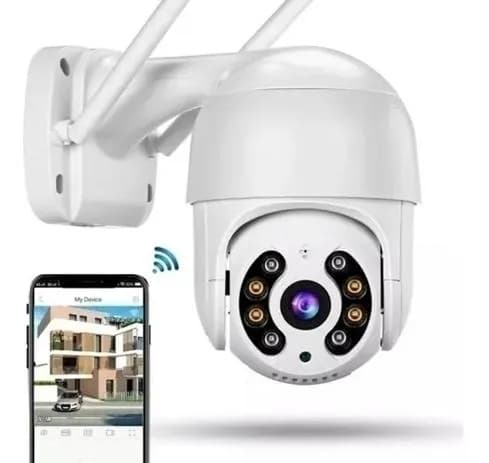 Câmera de Segurança Externa IP Wifi com Cartão de Memória 64GB, Prova D'Água, IP66, A8, Infravermelh