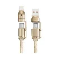 Cabo Celular G-Tide 1.5M 4X1 USB+USB-C+Light do