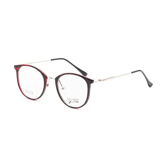 Armação para Óculos de Grau Visard TR1734 C5 Tam. 52-13-140MM - Vermelho/Preto