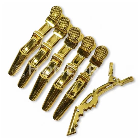 Presilha de Cabelo Lmpro Dourada 5588, Pacote com 6 Unidades