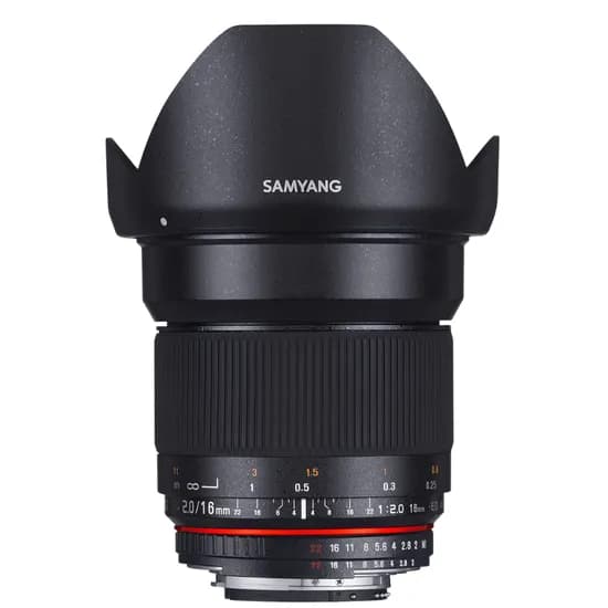 Lente Samyang Nikon MF DSLR 16MM F/2.0 Ae Aps-C