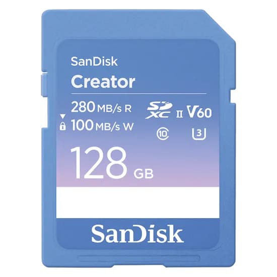 Cartão de Memória Micro SD Sandisk Creator 128GB 280MBS - SDSDXEP-128G-Gncis