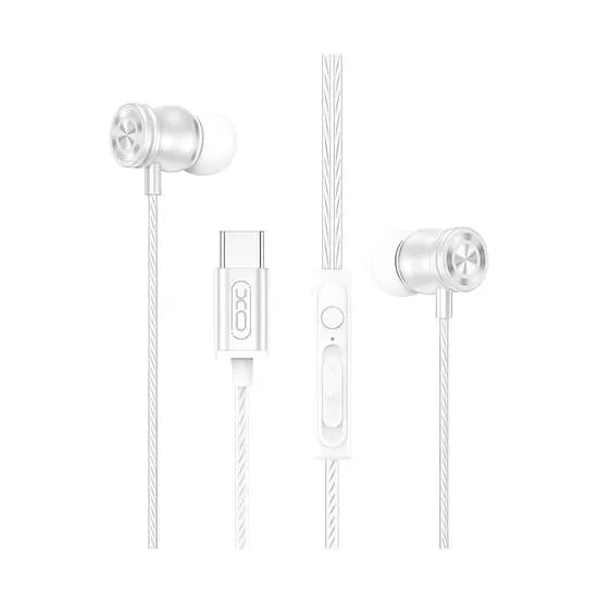 Fone de Ouvido USB-C Xo EP80 (Metal) - Branco