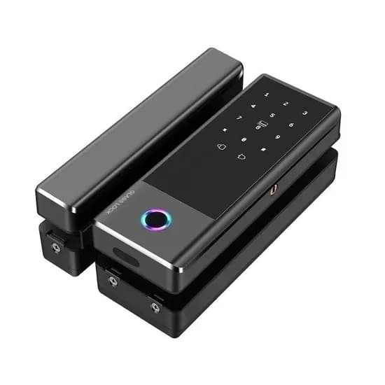 Fechadura Digital G10S BT Ttlock/USB/Cartão p/Vidro Preto