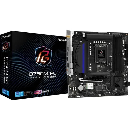 Placa Mãe Asrock B760M PG Riptide Wifi LGA 1700 DDR5