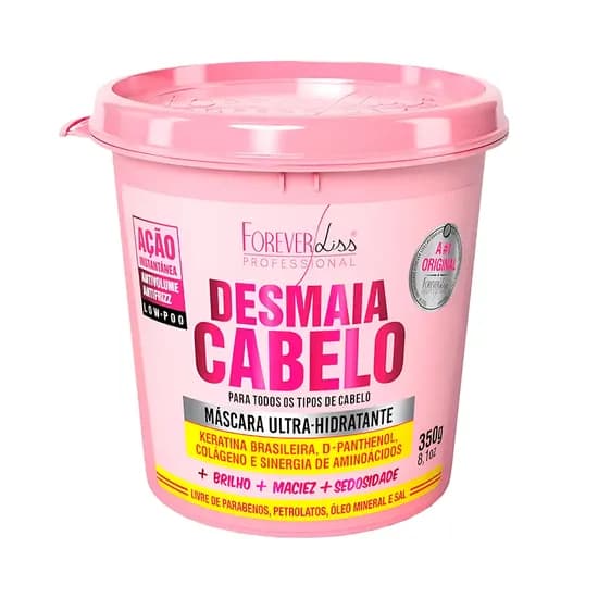 Mascara Capilar Forever Liss Desmaia Cabelo Ultra Hidratante 350GR