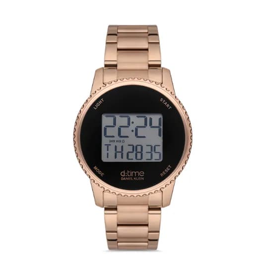 Relógio Digital Masculino Daniel Klein D:Time DK.1.12639-2 - Rosa Ouro