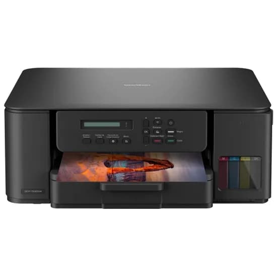 Impressora Multifuncional Brother DCP-T530DW com Wi-Fi e Adaptador.