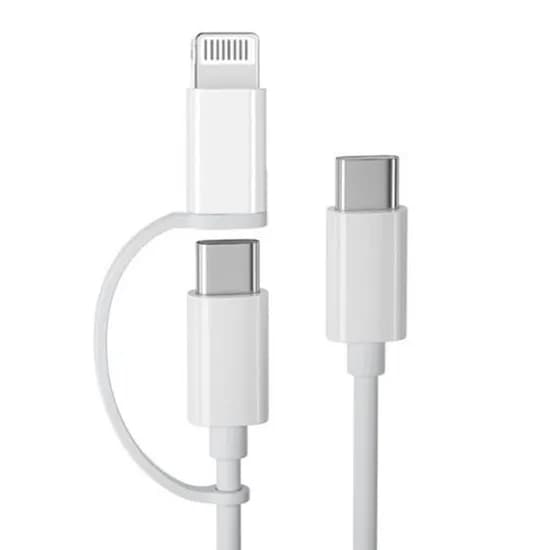 Cabo Apple USB-C para USB-C - Lightning / 60W - Branco