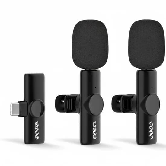 Microfone Sem Fio Satellite A-MK231 Type-C - Preto