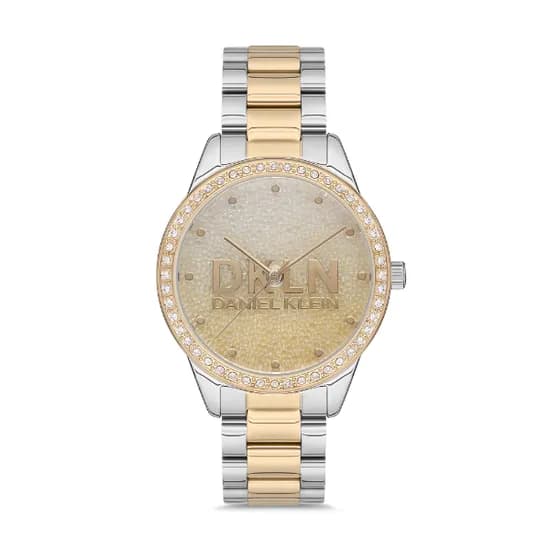 Relógio Analógico Feminino Daniel Klein Premium DK.1.12565-5 - Dourado/Prata