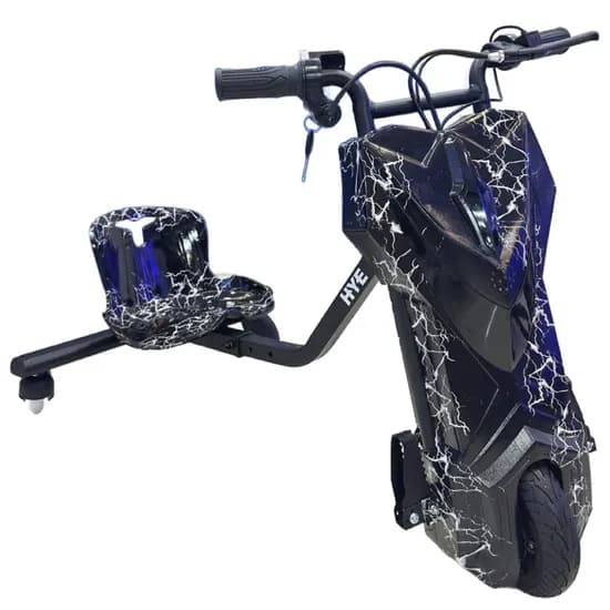 Triciclo Eletrico HYE-TR02 8.5" - Black White Lightning