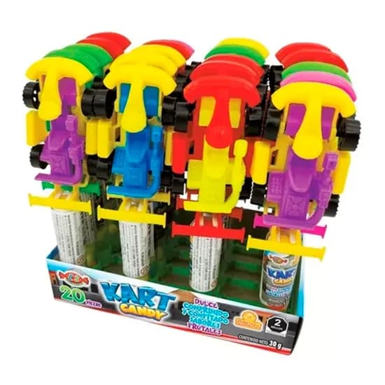 Brinquedo e Balinhas Las Delicias Carrinho de Fórmula 1 Display 20X30G