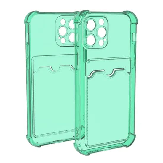 Capa de Tpu com Porta Cartão 4LIFE para Apple iPhone 13 Pro Max - Verde