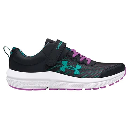 Tênis Under Armour Infantil Feminino Assert 10 Ac Printed 27 Preto/Roxo - 3027407-001