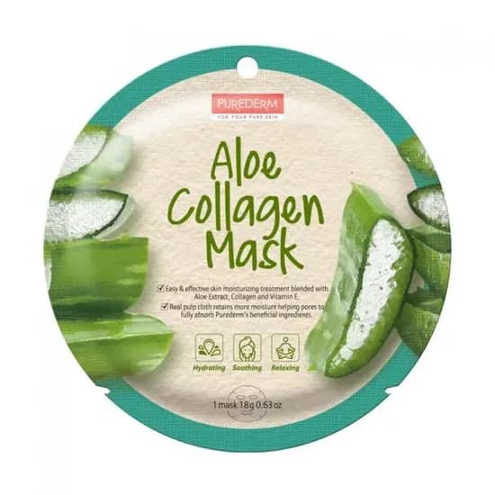 Purederm Mask Facial Aloe Collagen